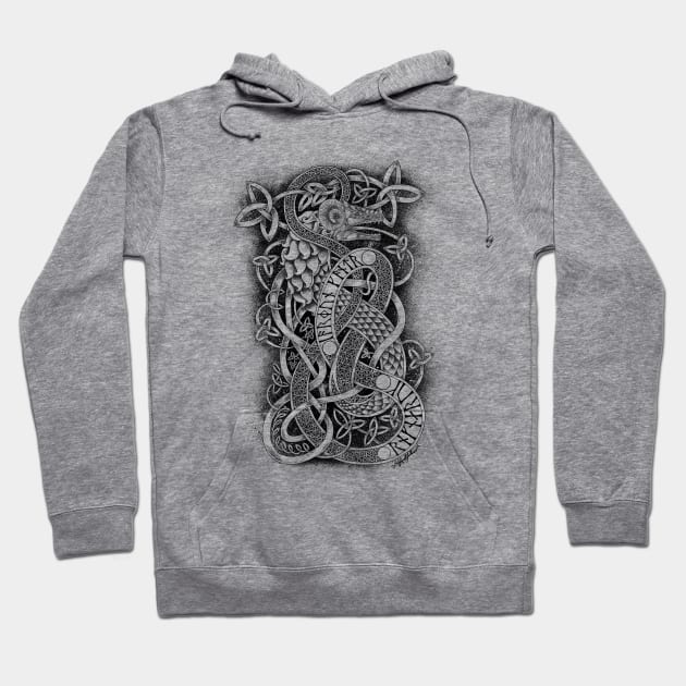 Jormungandr - The Midgard Serpent Hoodie by Art of Arklin